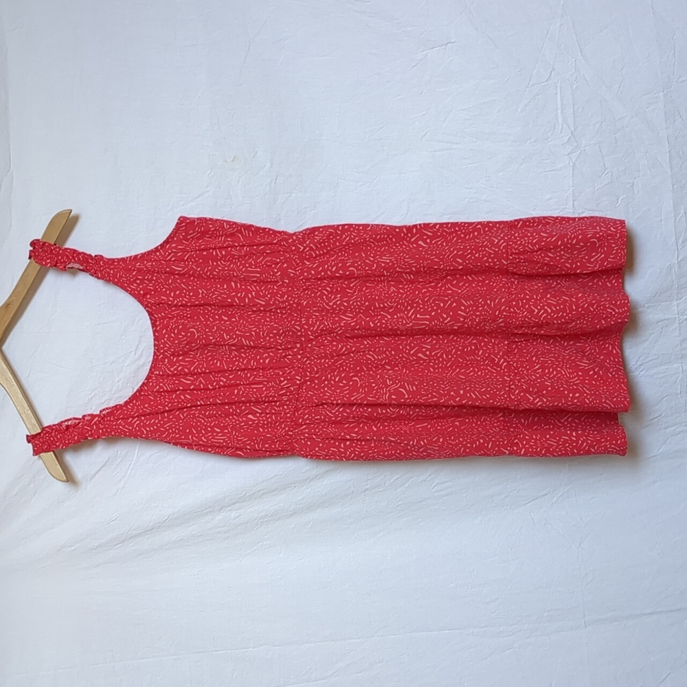 Banana Republic dress pink coral tiered drapery medium